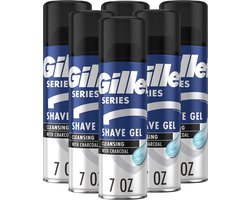 Gillette Scheergel - Series - Cleansing with Charcoal 6 x 200 ml