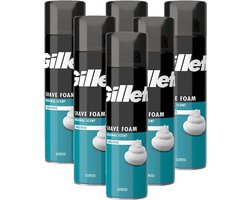 Gillette - Scheerschuim - Gevoelige Huid - 200ml x 6