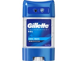 Gillette Cool Wave Anti Perspirant 48H - Clear Gel Deodorant - 70 ml