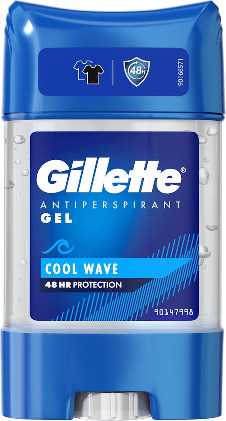 Gillette Cool Wave Anti Perspirant 48H - Clear Gel Deodorant - 70 ml