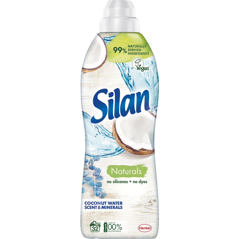 Silan - Wasverzachter - Vloeibaar - Naturals - Coconut Water Scent & Minerals - 32Wb/800ml