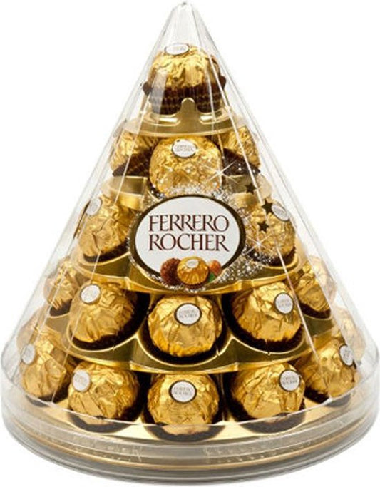 Ferrero Rocher piramide - luxe kerst chocolade met hazelnoot - 350gr