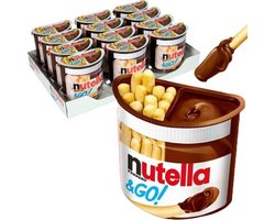 Nutella & Go - hazelnootpasta met brooddippers - 12 stuks