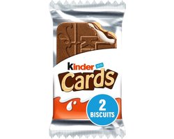 Kinder Cards - knapperige wafels met melk- en cacaovulling - 30 stuks
