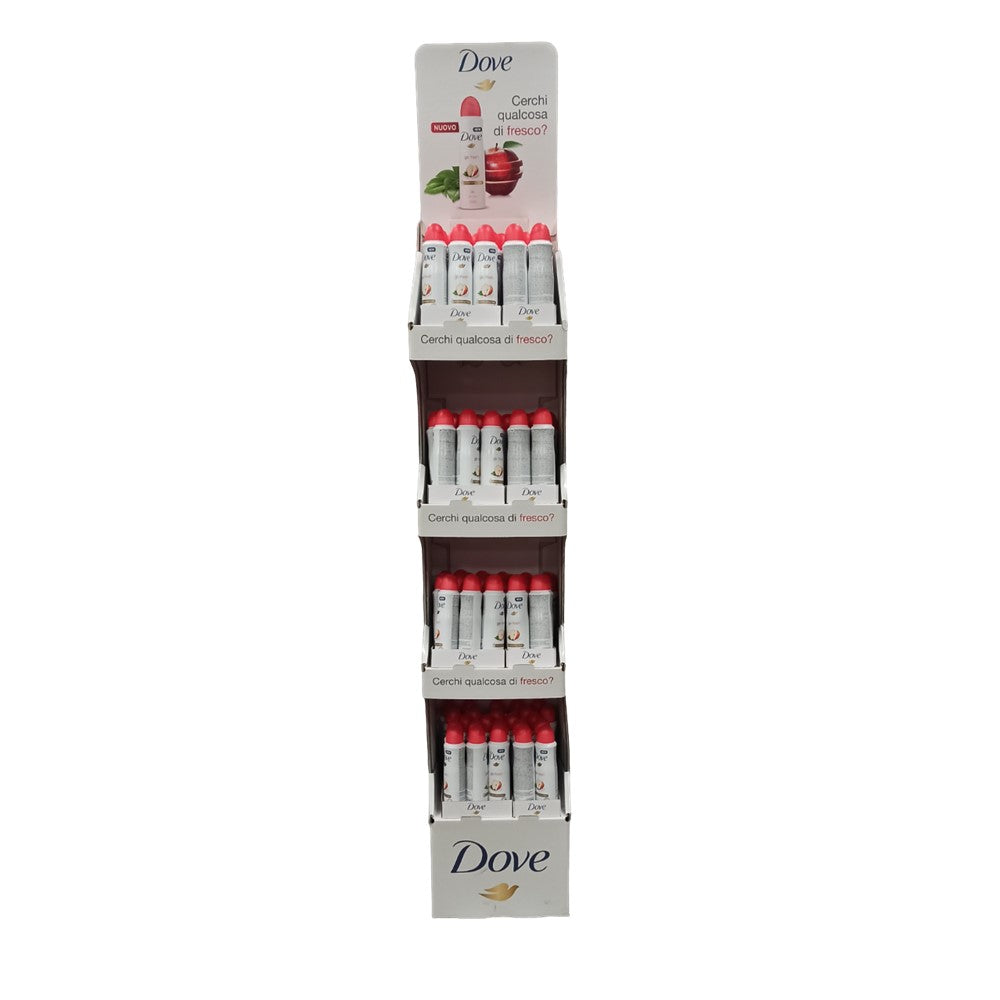 Dove - Display - Deodorant - Spray - Apple & White Tea Scent - 1 Assortiment - 96 Stuks