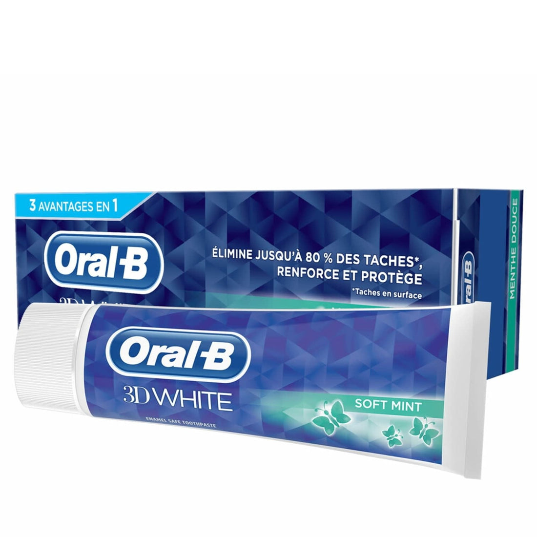 Oral B 3D White - Tandpasta - Soft Mint - 75ml