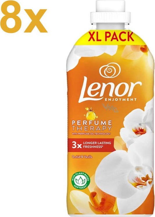 Lenor - Energize - Perfume Therapy - Orange & Verbena - Wasverzachter - 8x 1200ml - 384 Wasbeurten - XL PACK - Voordeelverpakking