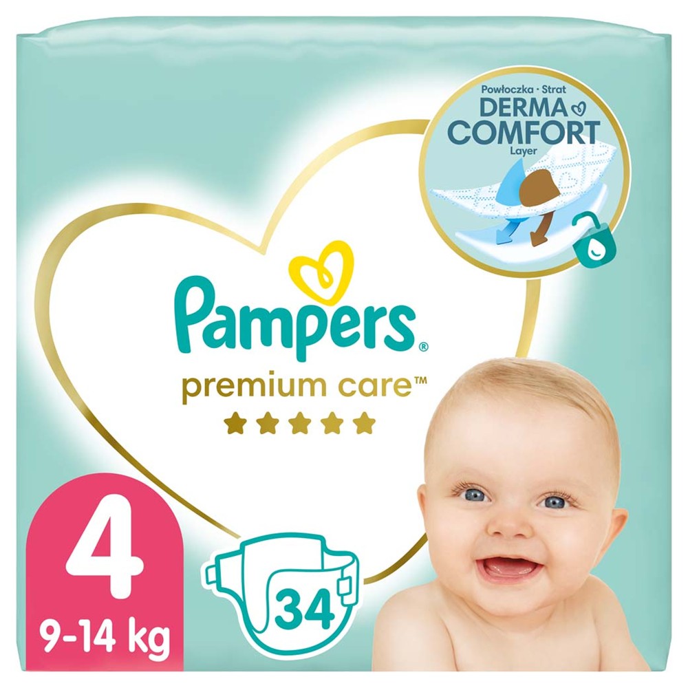 Pampers Premium Care - Luiers - Size 4 - 9-14kg - 34 Stuks