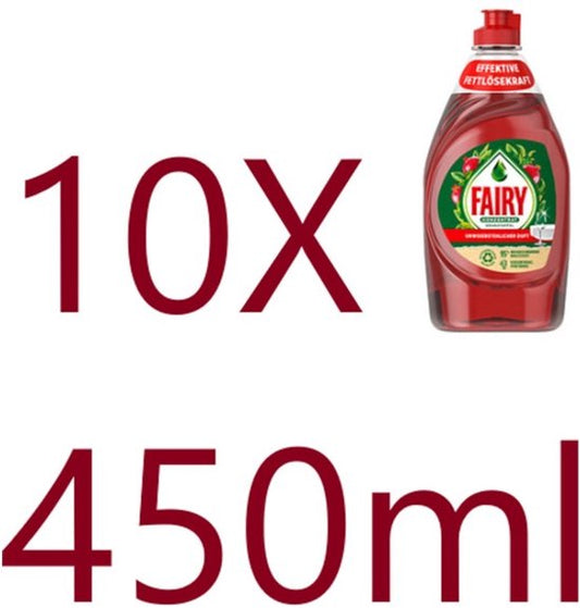 Fairy / Dreft Clean & Care Afwasmiddel Granaatappel - 10 x 450 ml