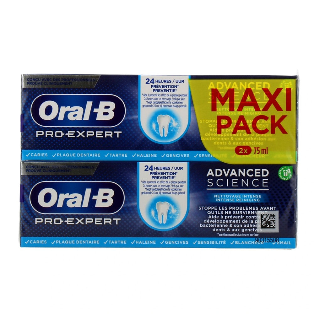 Oral B Pro-Expert - Tandpasta - Advanced Science - Intense Cleaning - 2x75ml