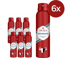 Old Spice Deodorant Body Spray - Whitewater - Voordeelverpakking 6x150ml