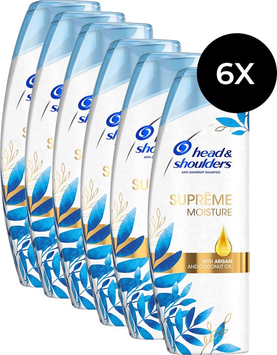 Head & Shoulders Suprême Moisture Shampoo - 6x 400 ml (voor droog haar)