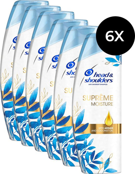 Head & Shoulders Suprême Moisture Shampoo - 6x 400 ml (voor droog haar)