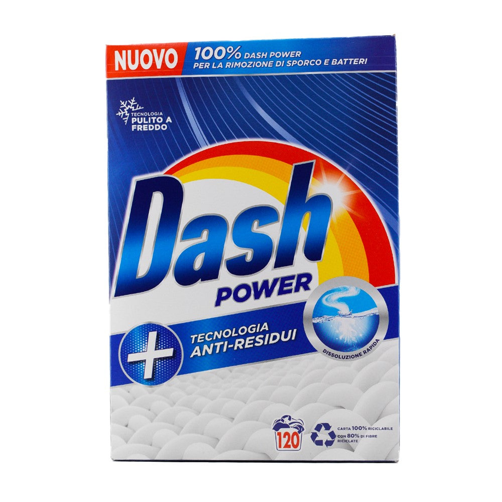 Dash - Wasmiddel - Waspoeder - Power - Regular - 120Wb/7200g