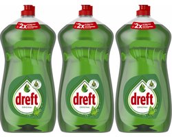 Dreft - Afwasmiddel - Original - Extra Hygiene - 1200ml x 3