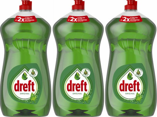 Dreft - Afwasmiddel - Original - Extra Hygiene - 1200ml x 3