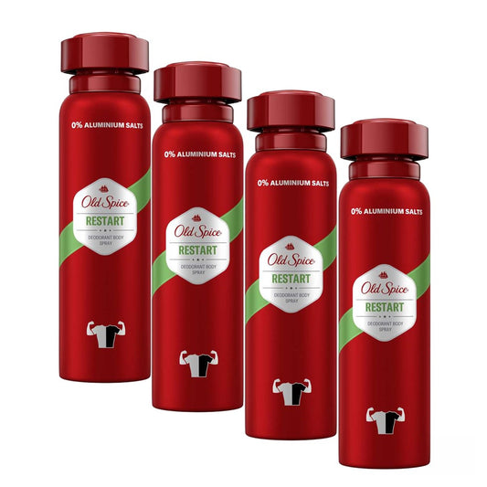 Old Spice - Deodorant - Spray - Restart - 4x150ml