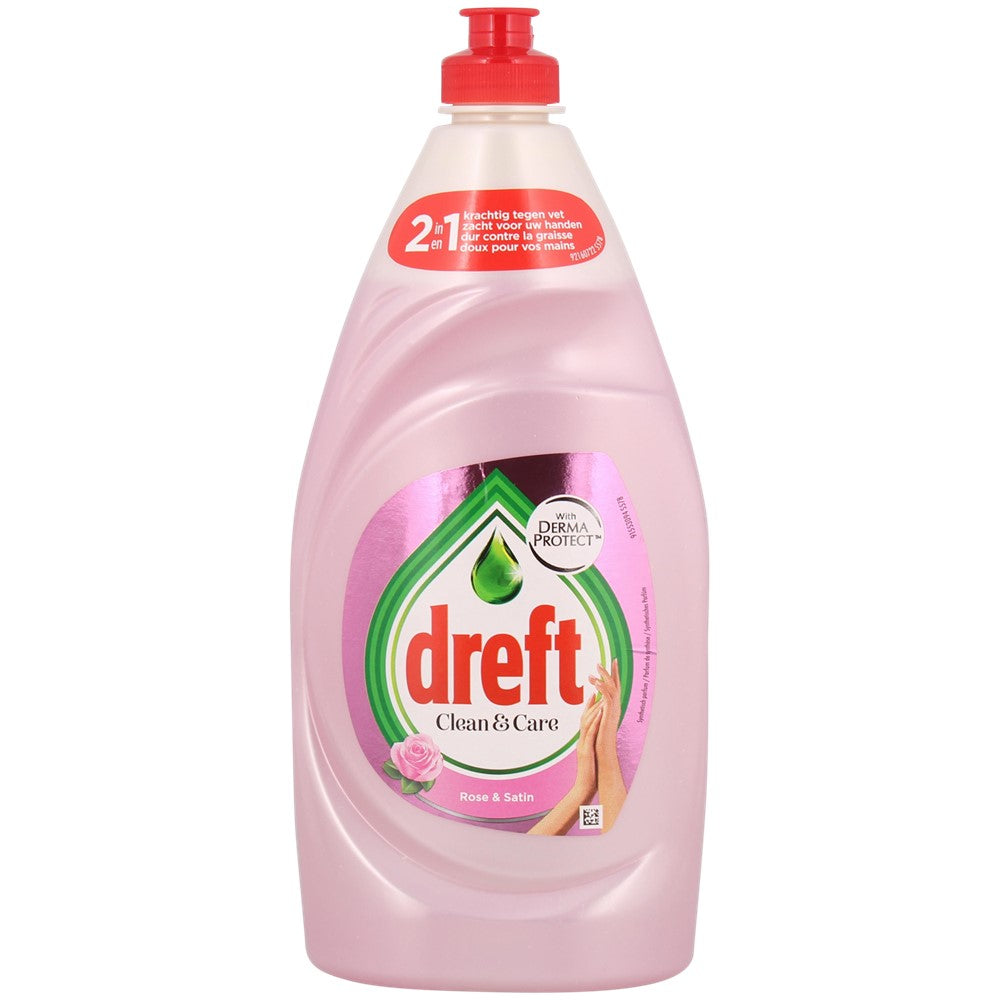 Dreft - Afwasmiddel - Clean & Care - Rose & Satin - 383ml