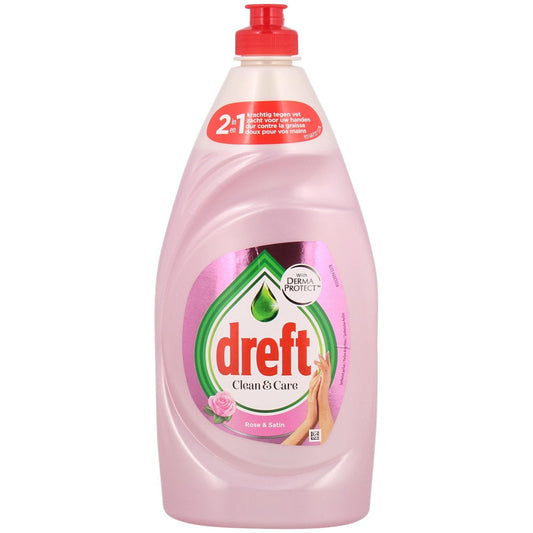 Dreft - Afwasmiddel - Clean & Care - Rose & Satin - 383ml