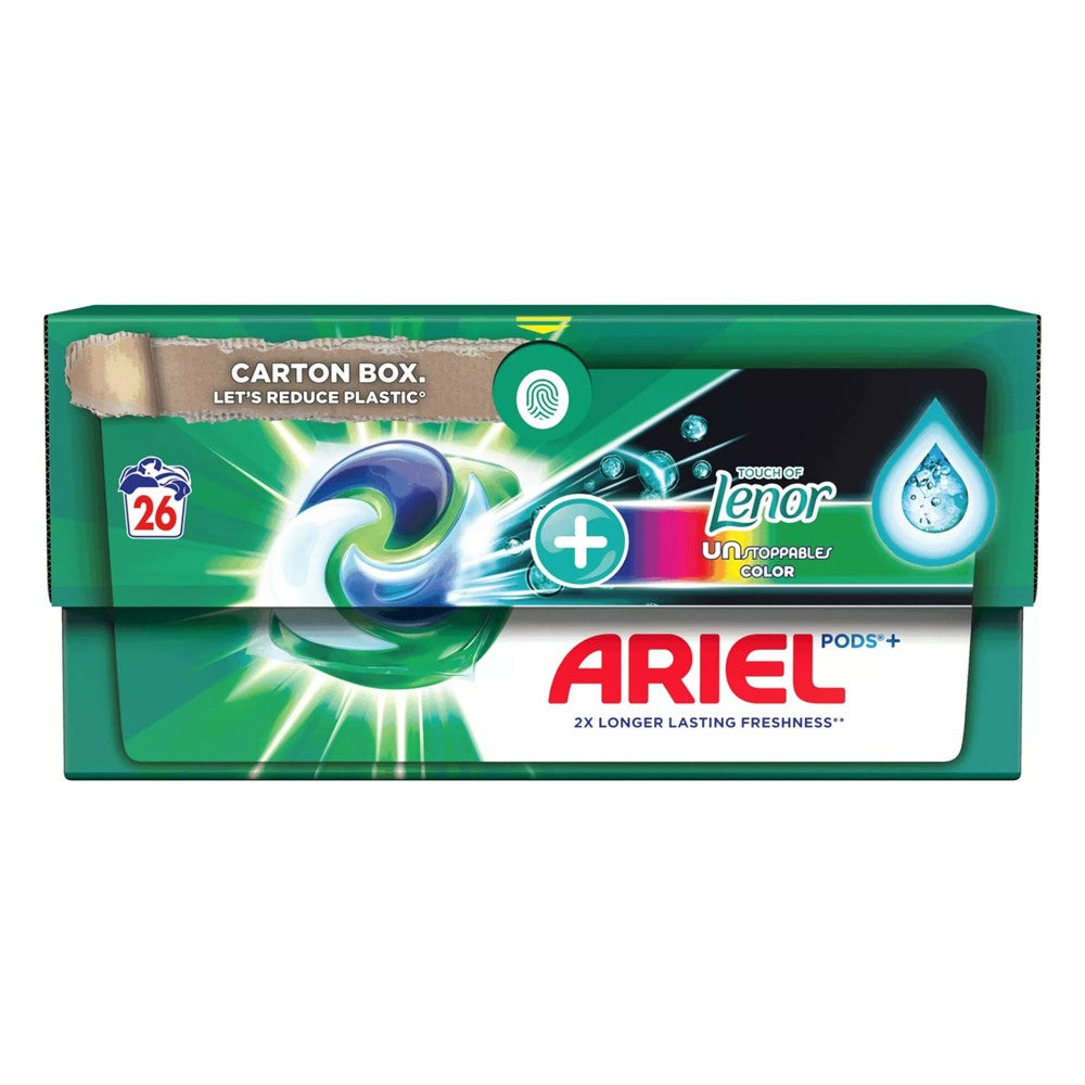 Ariel - Wasmiddel - Pods - All-in 1 Pods - Touch of Lenor Unstoppables Color - 26Wb/572g
