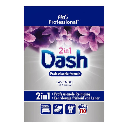 Dash - Wasmiddel - Waspoeder - Professional Formula - 2in1 - Lavendel & Kamille - 110Wb/7150g