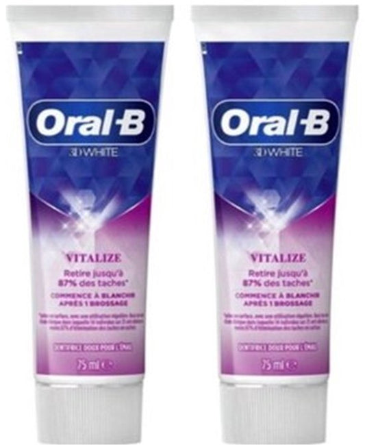Oral-B Tandpasta 3D White Vitalize - 2 x 75 ml