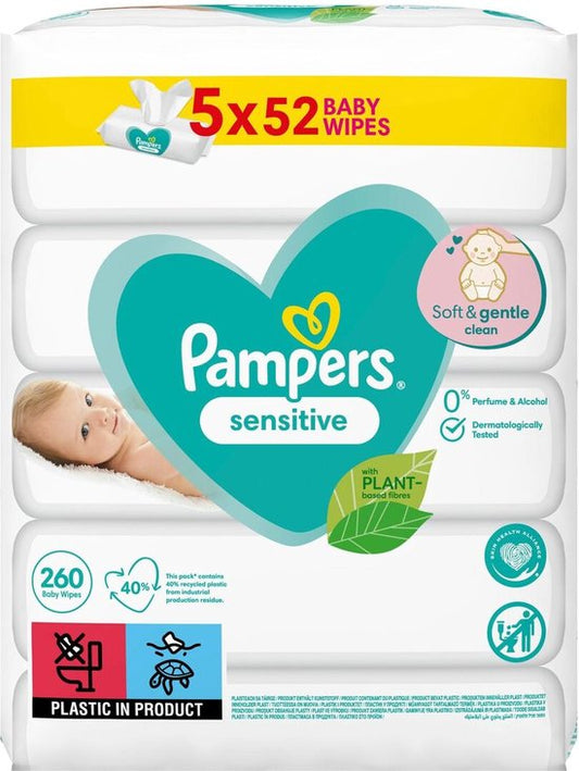 Pampers Sensitive Billendoekjes - 260 Doekjes