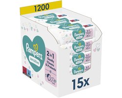 Pampers Sensitive Billendoekjes - 15 Pakken - 1200 babydoekjes