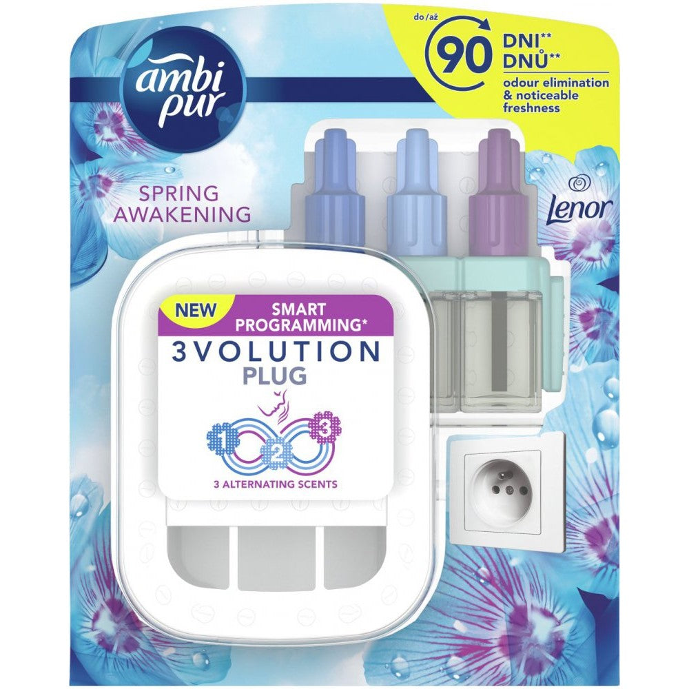 Ambi Pur - Elektrisch Luchtverfrisser - Starterset - 3 Volution - Plug - Spring Awakening - 20ml