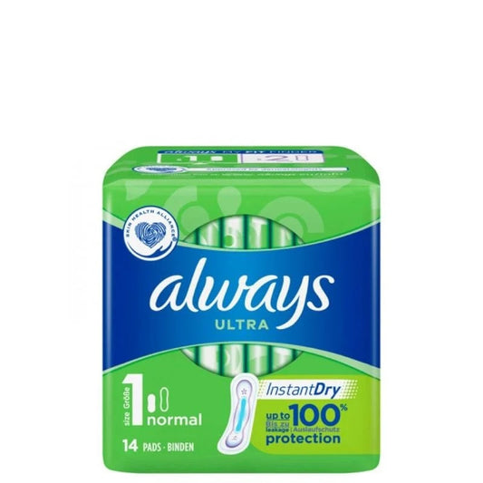 Always Ultra - Maandverband - 1 Normal - Instant Dry - 14 Stuks