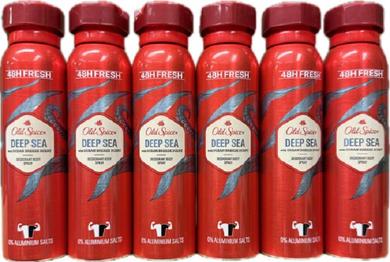 6 x Old Spice Deep Sea Deodorant