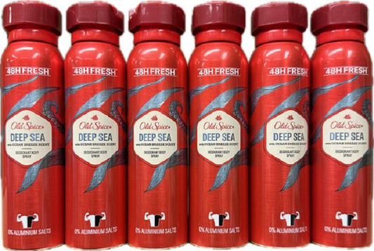 6 x Old Spice Deep Sea Deodorant