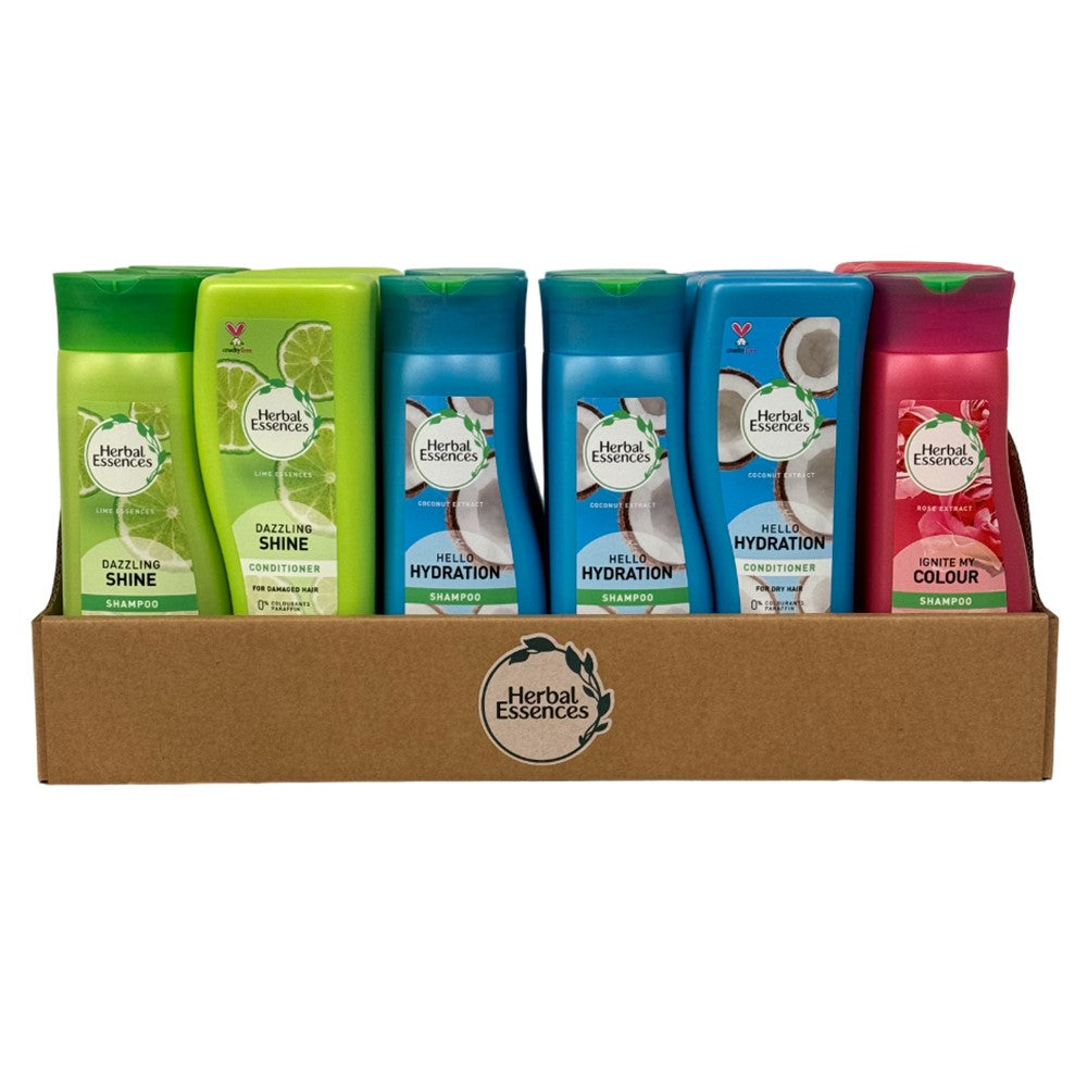 Herbal Essences - Display - Shampoo + Conditioner - 6 Assortimenten - 24 Stuks