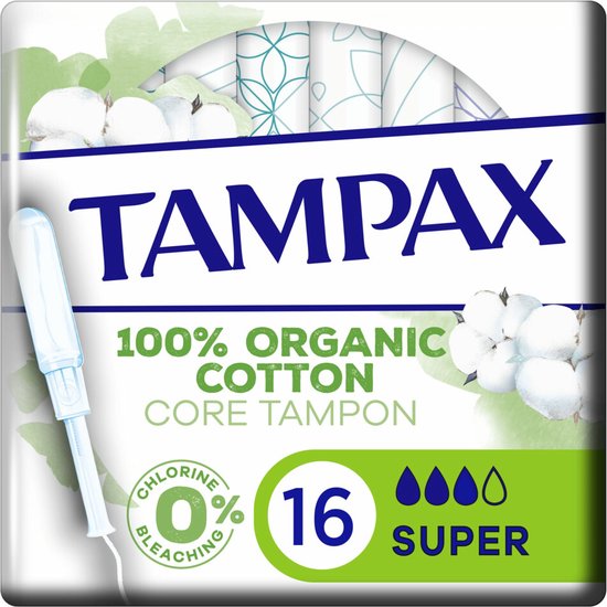 Tampax - Tampons - Super - Organic Cotton - 16st
