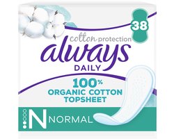 Always Daily Cotton Protection - Inlegkruisjes - Normal - 38 Inlegkruisjes