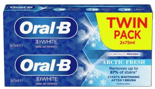 Oral-B Tandpasta 3D White - 2x75 ml