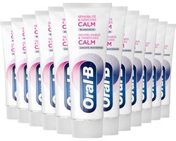 Oral-B Gevoeligheid & Tandvlees Calm Zachte Whitening Tandpasta 12x75 ml - Voordeelverpakking
