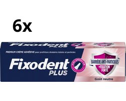 Fixodent Plus Anti-Voedselresten - Voordeelverpakking 6x40 g - Kleefpasta