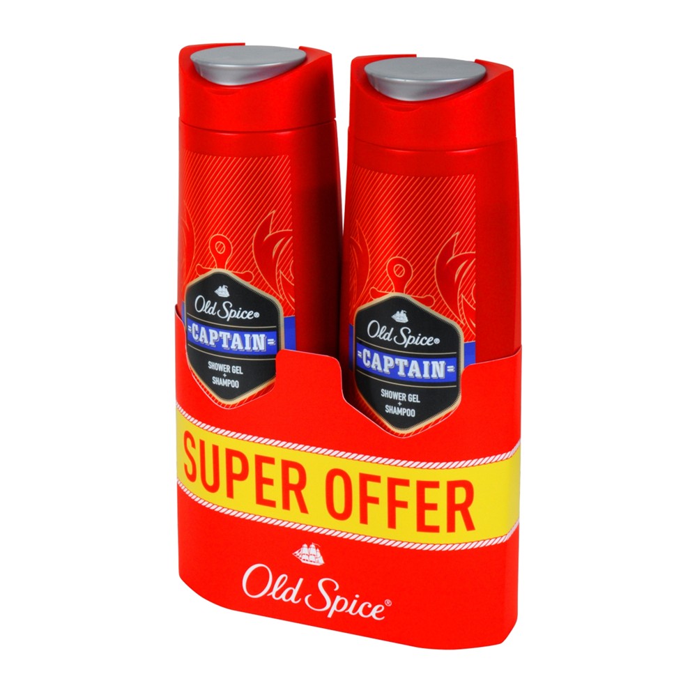 Old Spice - Douchegel - 3in1 - Captain - 2 x 400ml