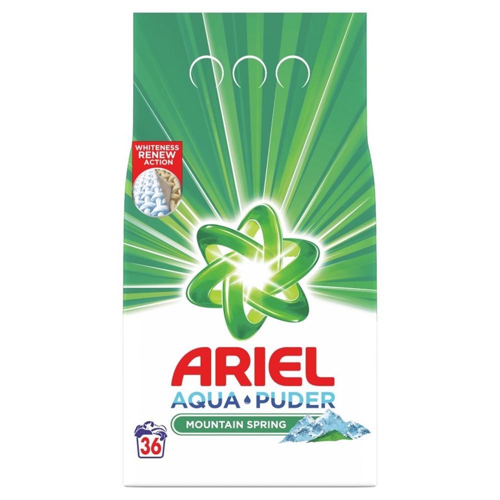Ariel - Wasmiddel - Waspoeder - Aqua - Mountain Spring - 36Wb/2700g