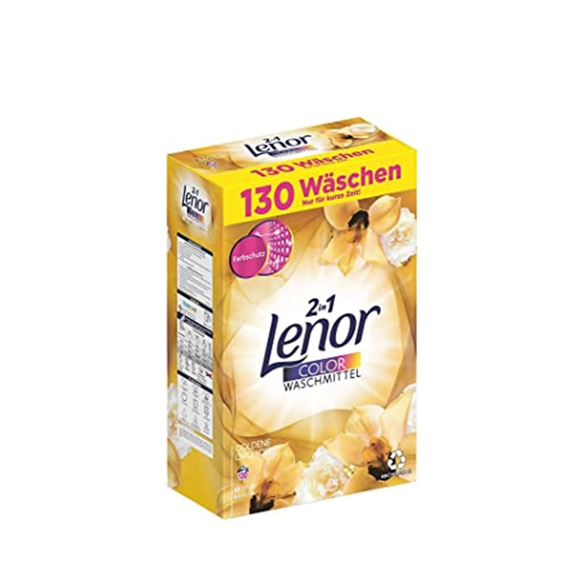 Lenor - Wasmiddel - Waspoeder - Color - 2 in 1 - Gold Orchid - 130Wb/8450g