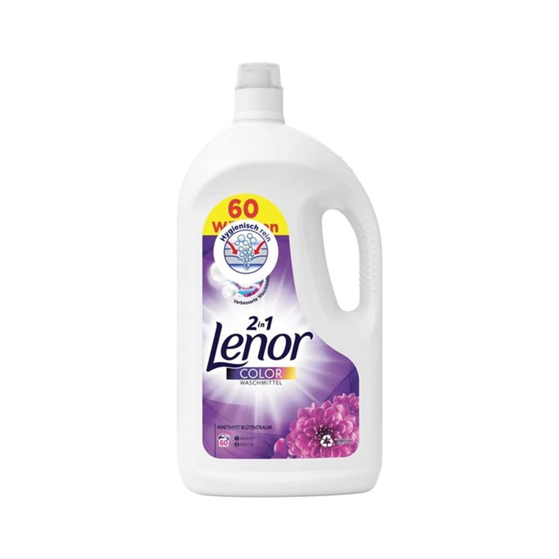 Lenor - Wasmiddel - Vloeibaar - 2 in 1 Color - Amethyst Blutentraum - 60Wb/3,3L