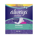 Always Dailies - Inlegkruisjes - Normal - Fresh Scent - Fresh & Protect - Big Pack - 56 Stuks