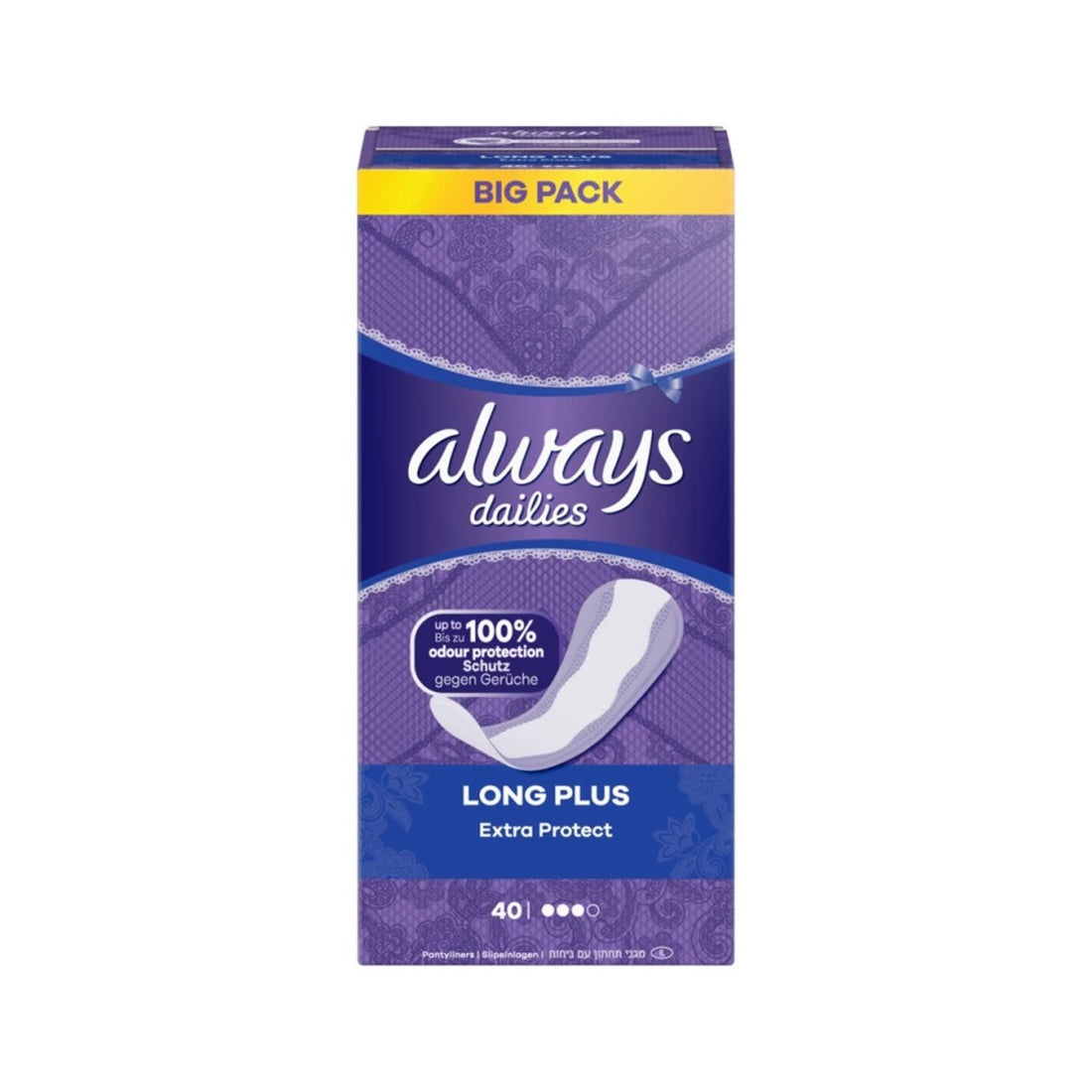 Always Dailies - Inlegkruisjes - Long Plus - Big Pack - Extra Protect - 40 Stuks