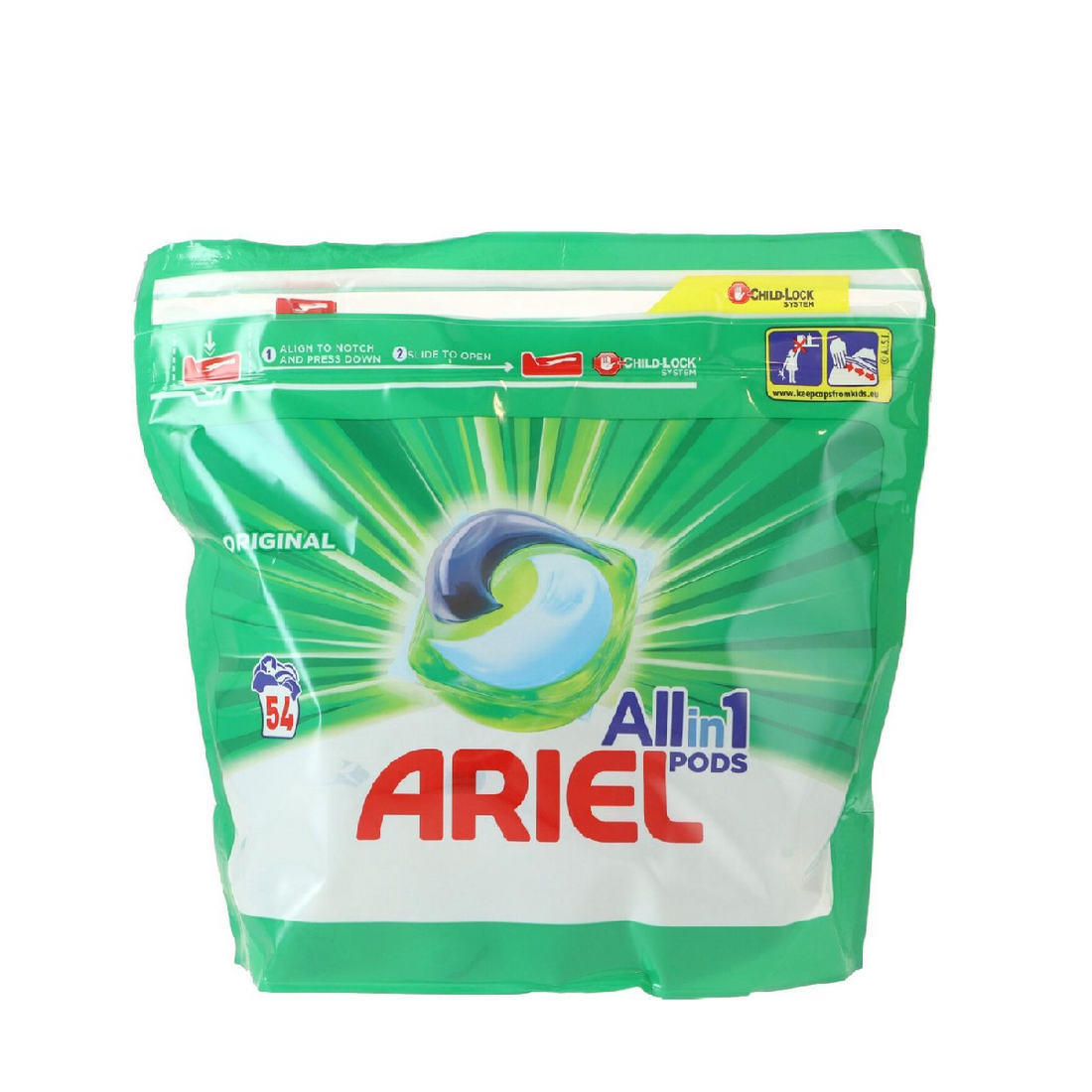 Ariel All in 1 Pods - Wasmiddel - Pods - Original - 54Wb/1361g