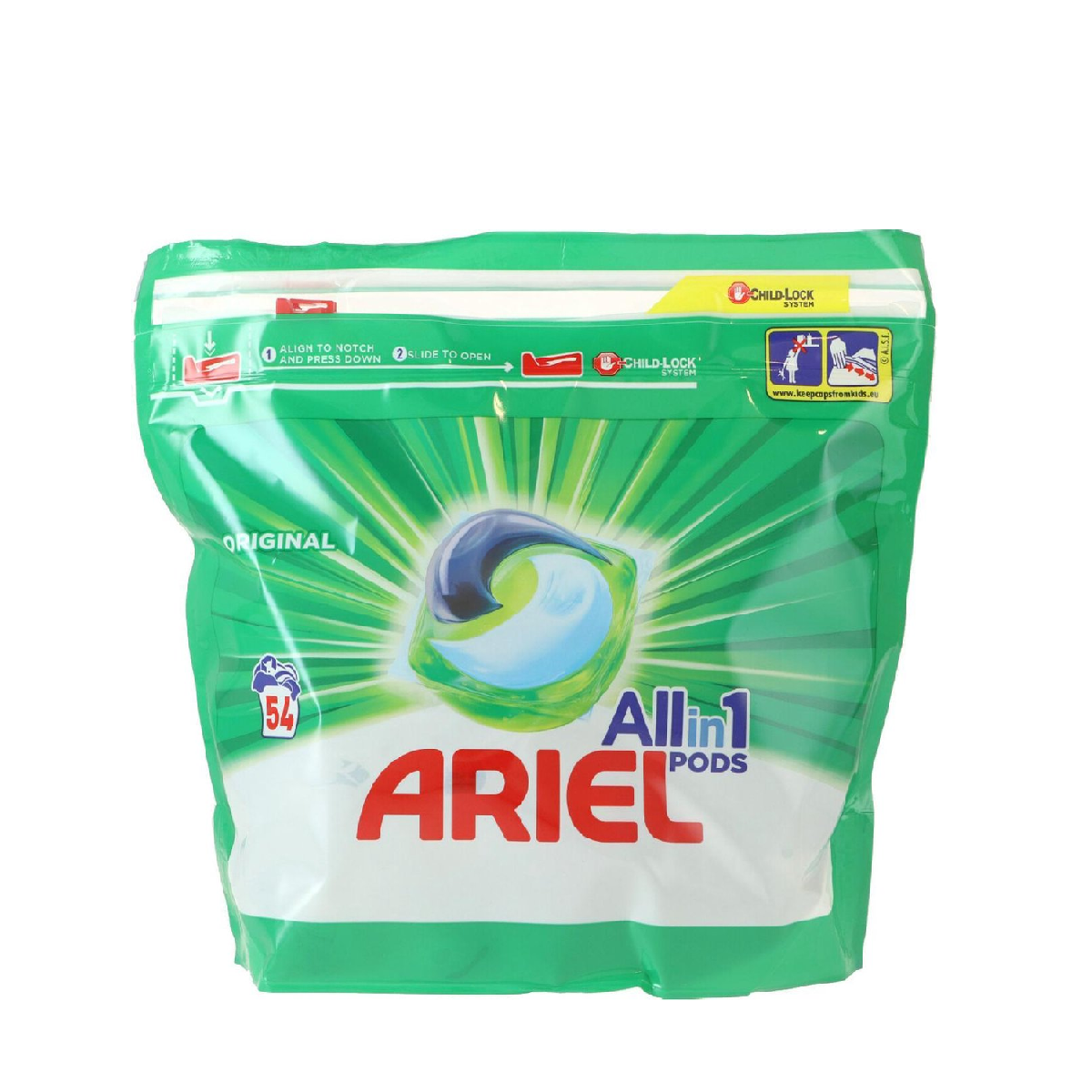 Ariel All in 1 Pods - Wasmiddel - Pods - Original - 54Wb/1361g