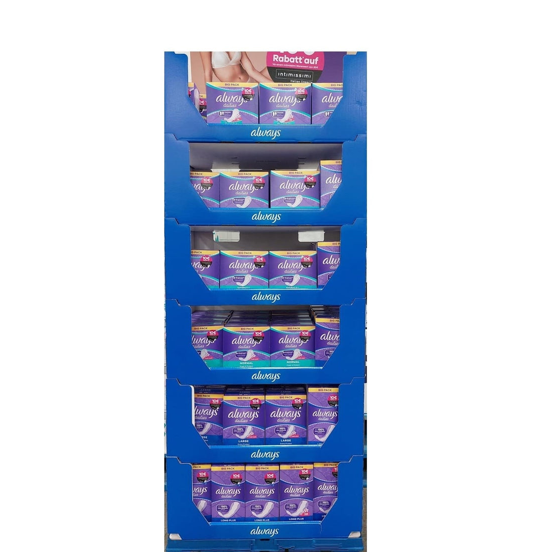 Always - Display - Maandverband - 8 Assortimenten - 107 Stuks