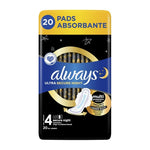 Always Ultra - Maandverband - 4 Secure Night - With Wings - 20 Stuks
