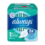 Always - Maandverband - 1 Normal With Wings - 3xProtection - 12 Stuks