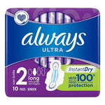 Always - Maandverband - 2 Long With Wings - 3xProtection - 10 Stuks